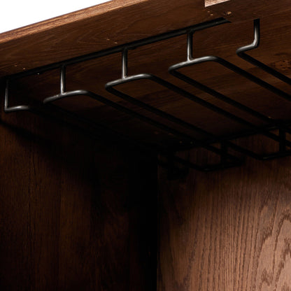 Ezri Bar Cabinet - Cocoa Oak