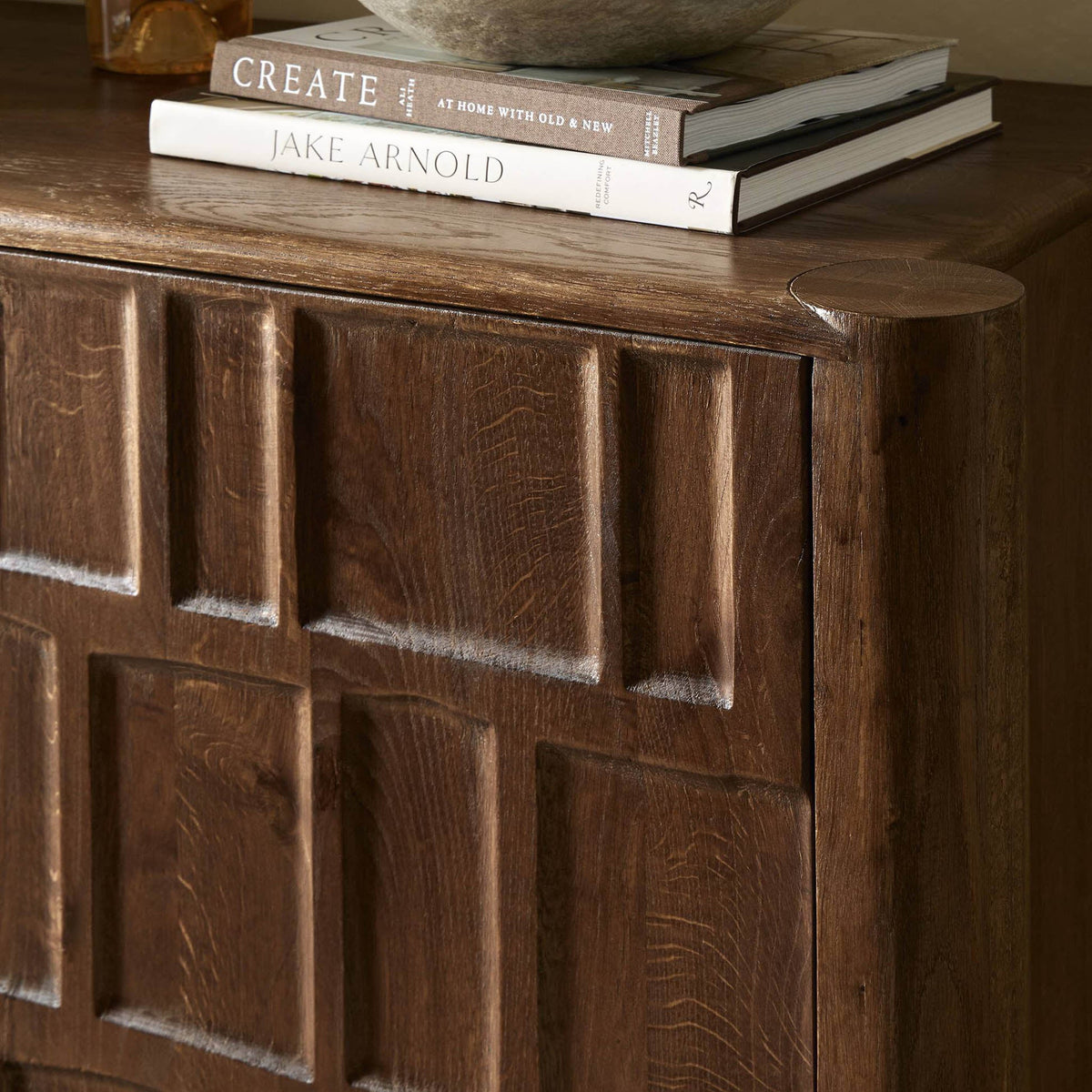 Ezri Bar Cabinet - Cocoa Oak