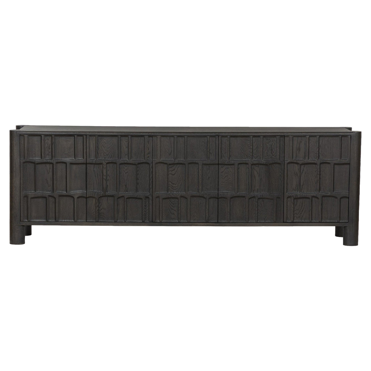 Ezri Media Console - Black Oak