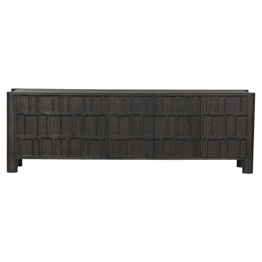 Ezri Media Console - Black Oak