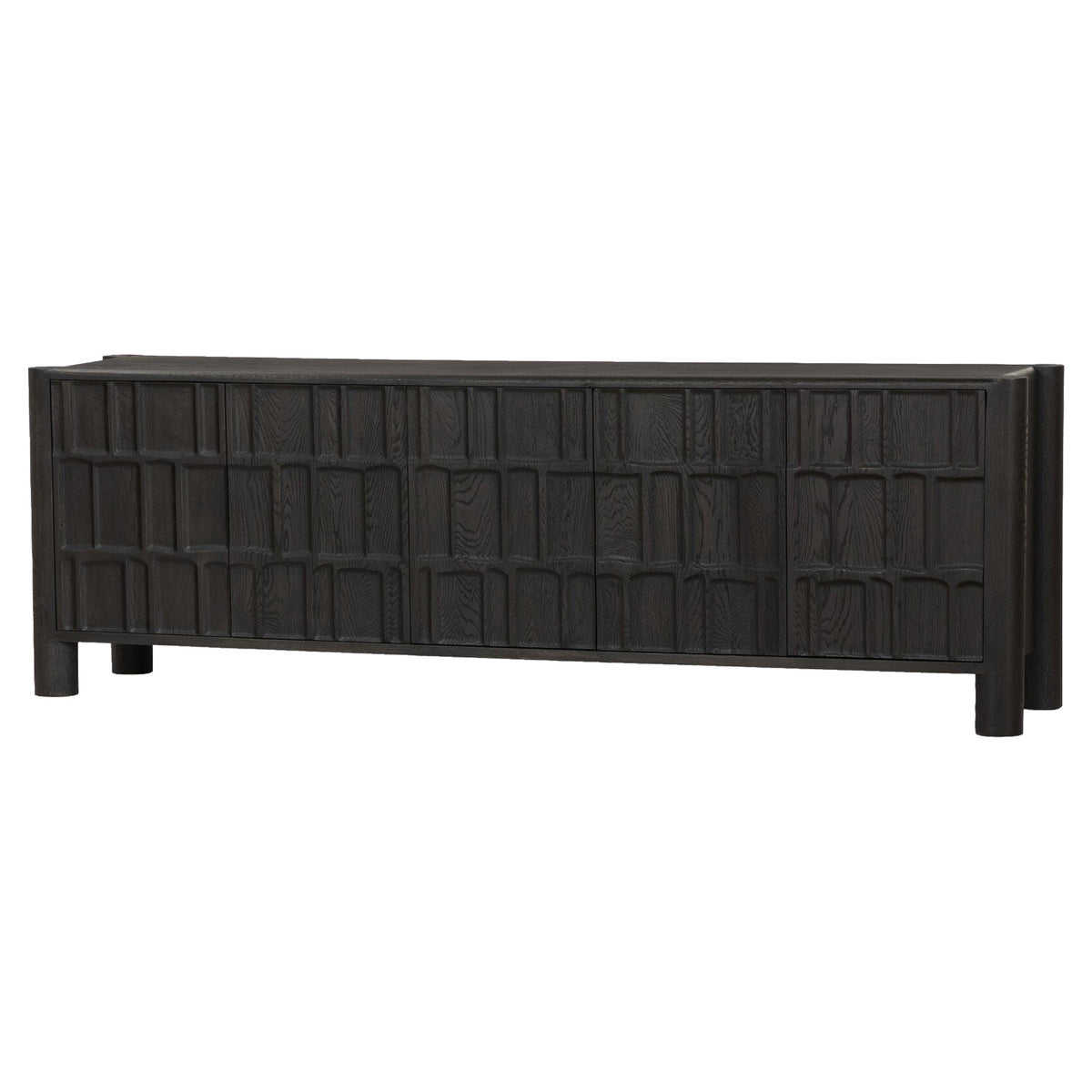 Ezri Media Console - Black Oak