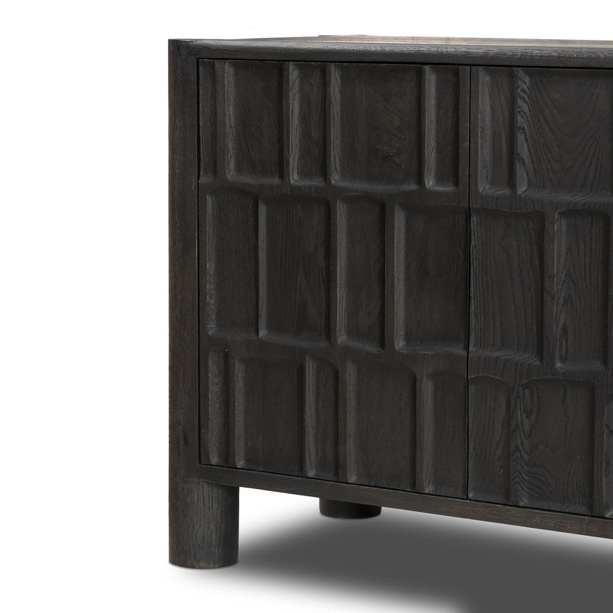 Ezri Media Console - Black Oak