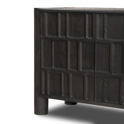 Ezri Media Console - Black Oak