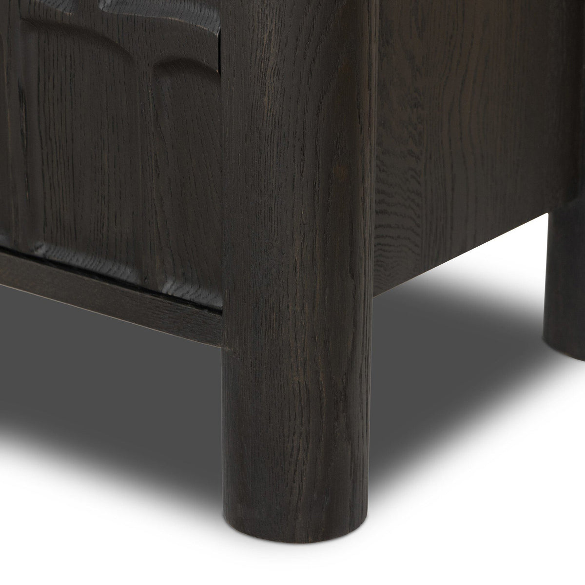 Ezri Media Console - Black Oak