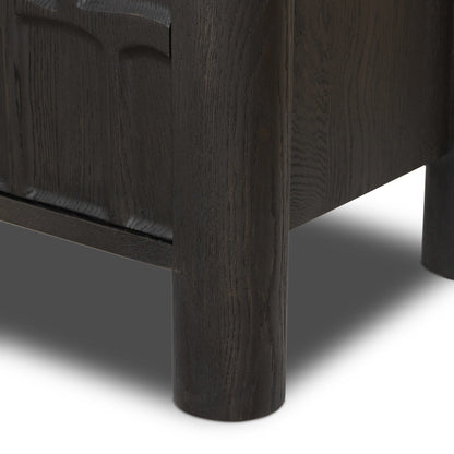 Ezri Media Console - Black Oak