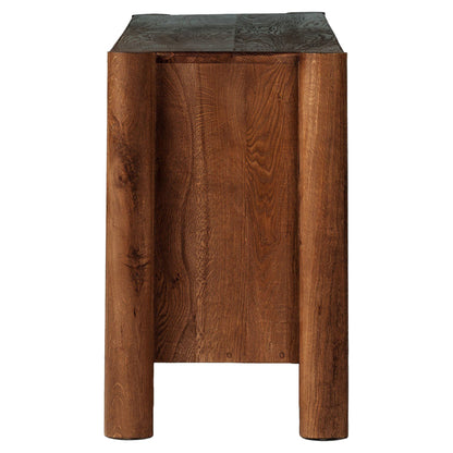 Ezri Media Console - Cocoa Oak