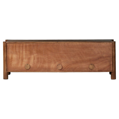 Ezri Media Console - Cocoa Oak