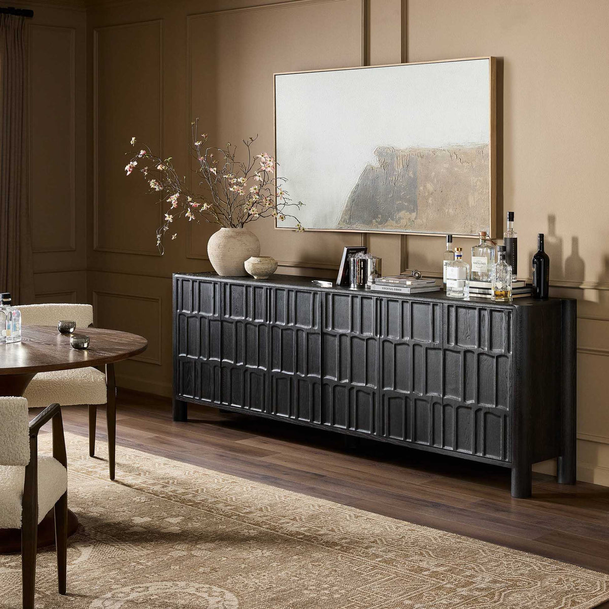 Ezri Sideboard - Black Oak