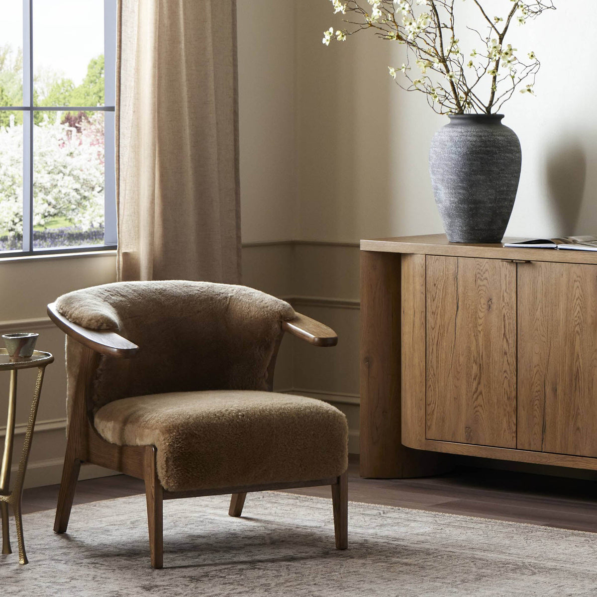 Fabian Chair - Desert Shearling