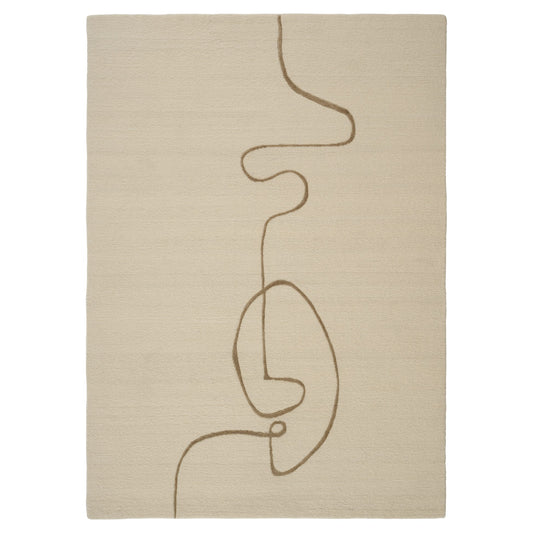 Facial Maze Rug - Ivory