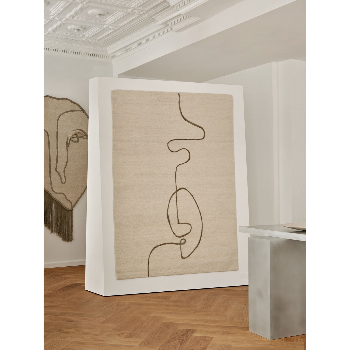 Facial Maze Rug - Ivory