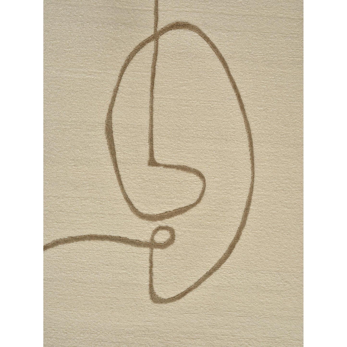 Facial Maze Rug - Ivory