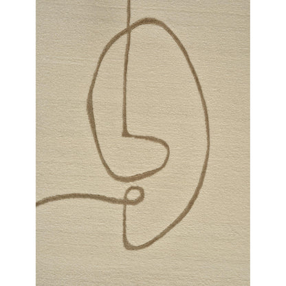 Facial Maze Rug - Ivory