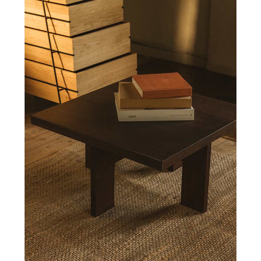 Farmhouse Coffee Table - Square, Dark Oak