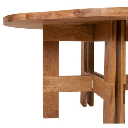 Farmhouse Trestle Table - Pond, Natural Oak