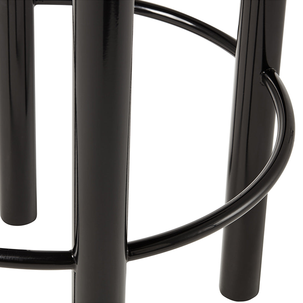 Fat Bar Counter Stool - Black Steel Base