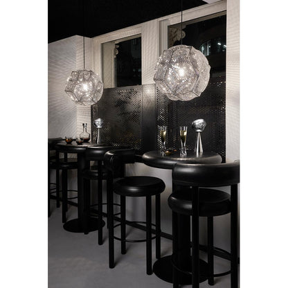 Fat Bar Counter Stool - Black Steel Base
