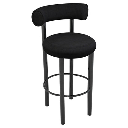 Fat Bar Counter Stool - Hallingdal  0190, Black Steel Base