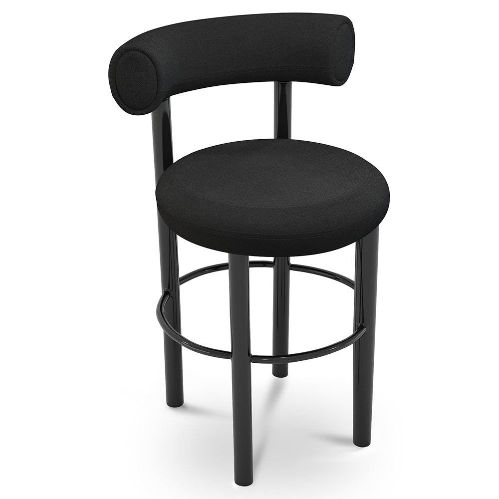 Fat Bar Counter Stool - Hallingdal  0190, Black Steel Base
