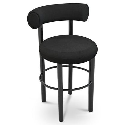 Fat Bar Counter Stool - Hallingdal  0190, Black Steel Base