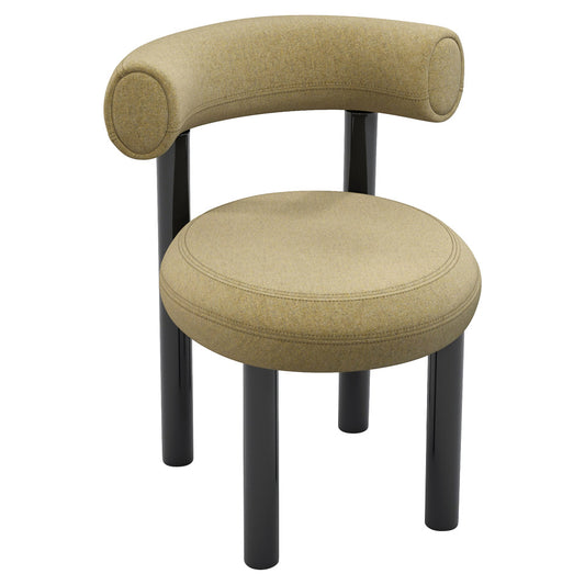 Fat Dining Chair - Black Steel Base