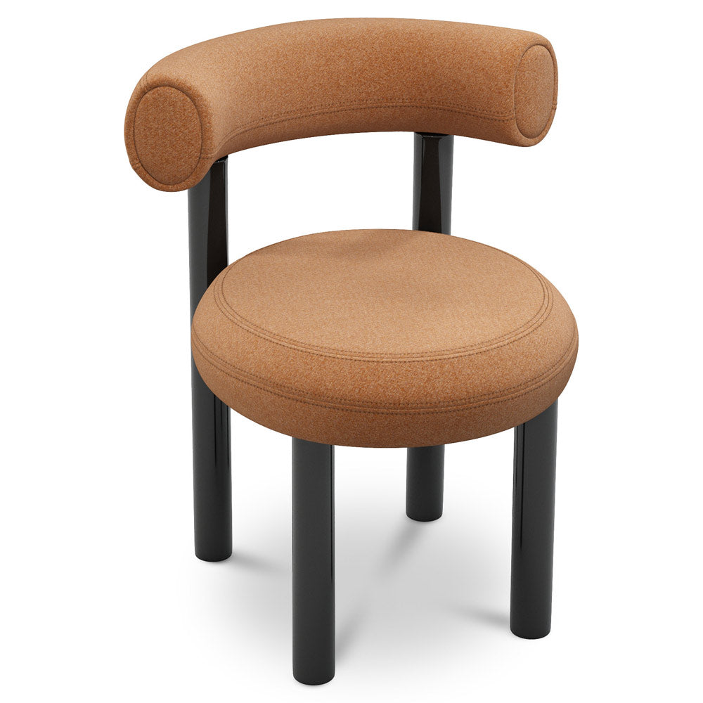 Fat Dining Chair - Black Steel Base