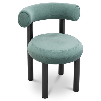 Fat Dining Chair - Black Steel Base