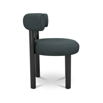 Fat Dining Chair - Black Steel Base
