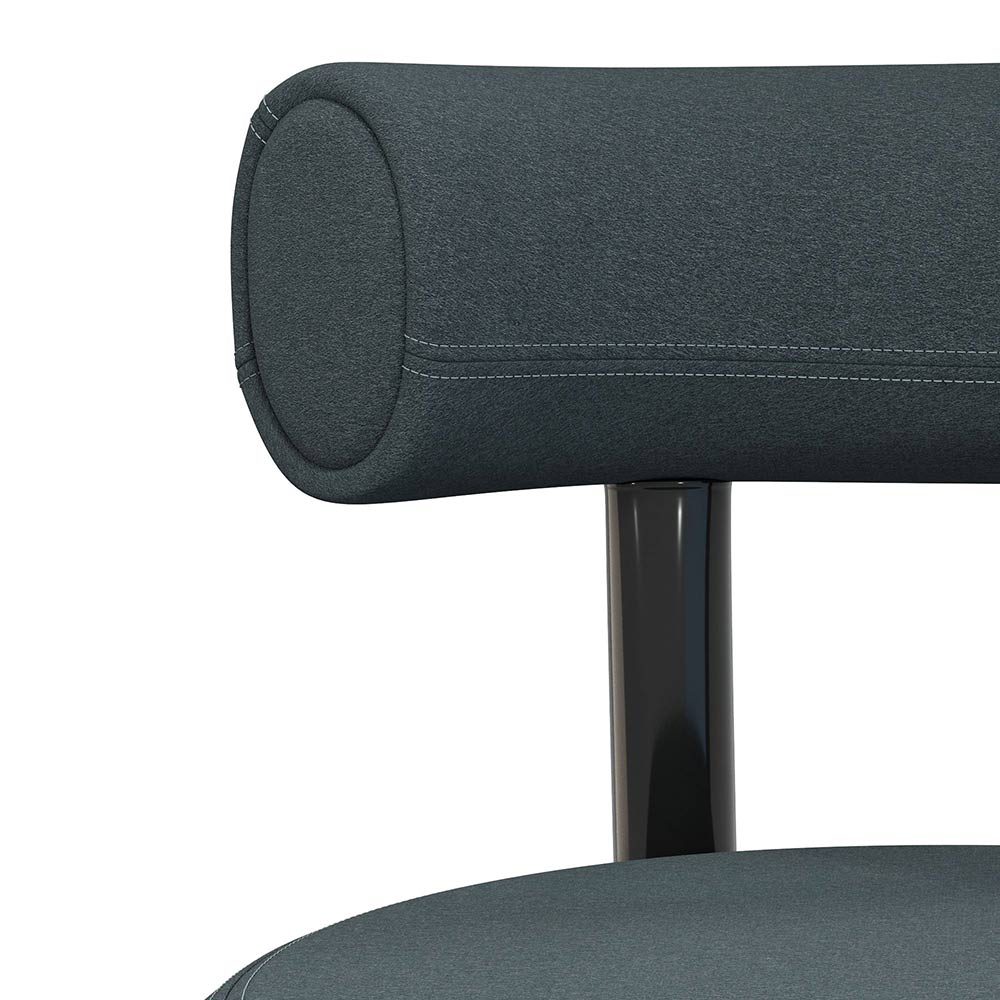 Fat Dining Chair - Black Steel Base