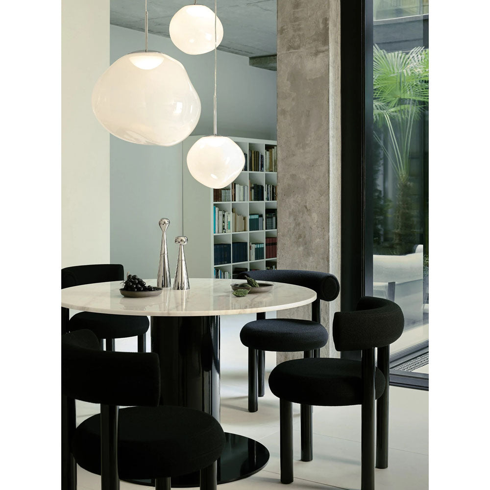 Fat Dining Chair - Black Steel Base