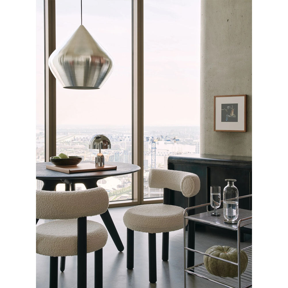 Fat Dining Chair - Black Wood Base