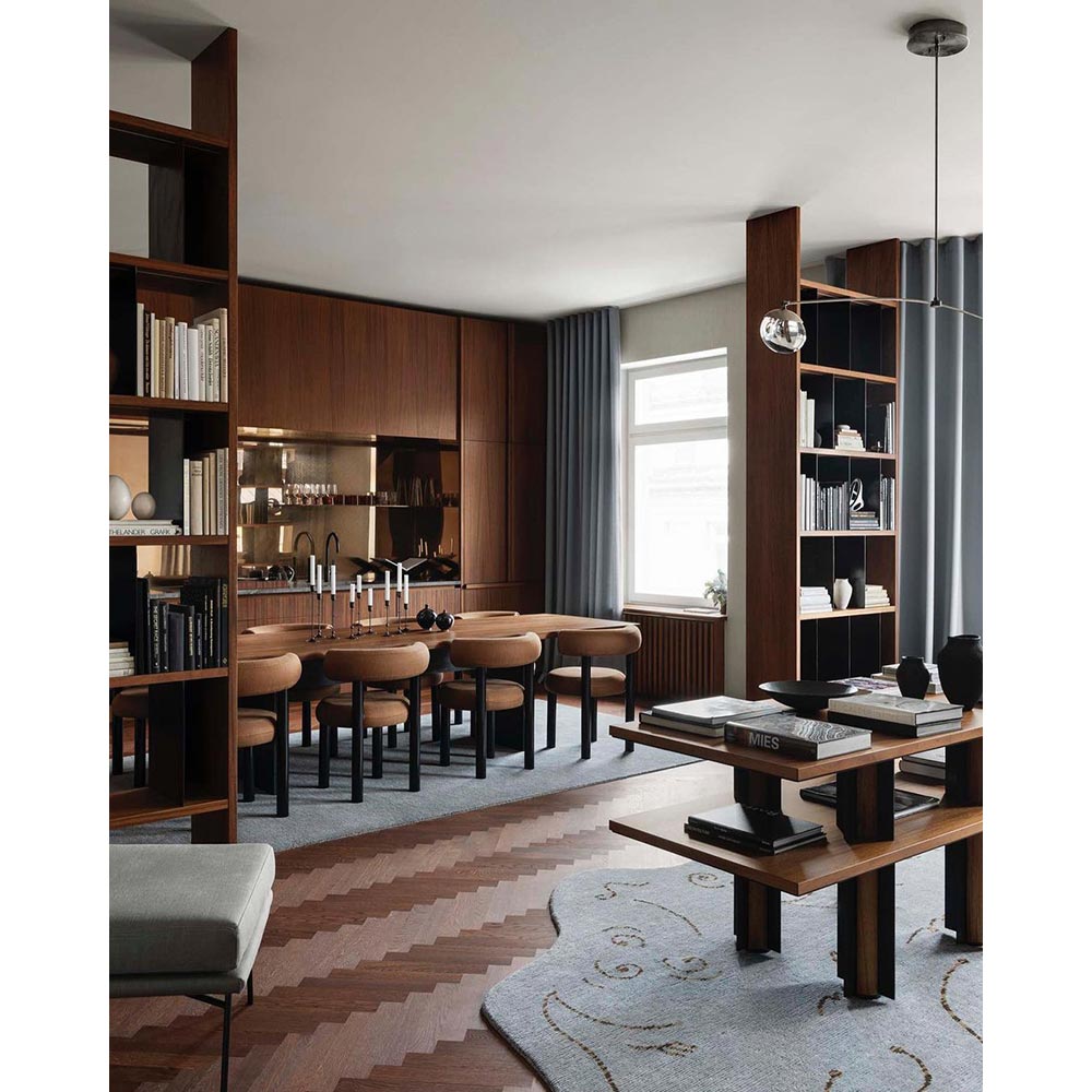 Fat Dining Chair - Black Wood Base