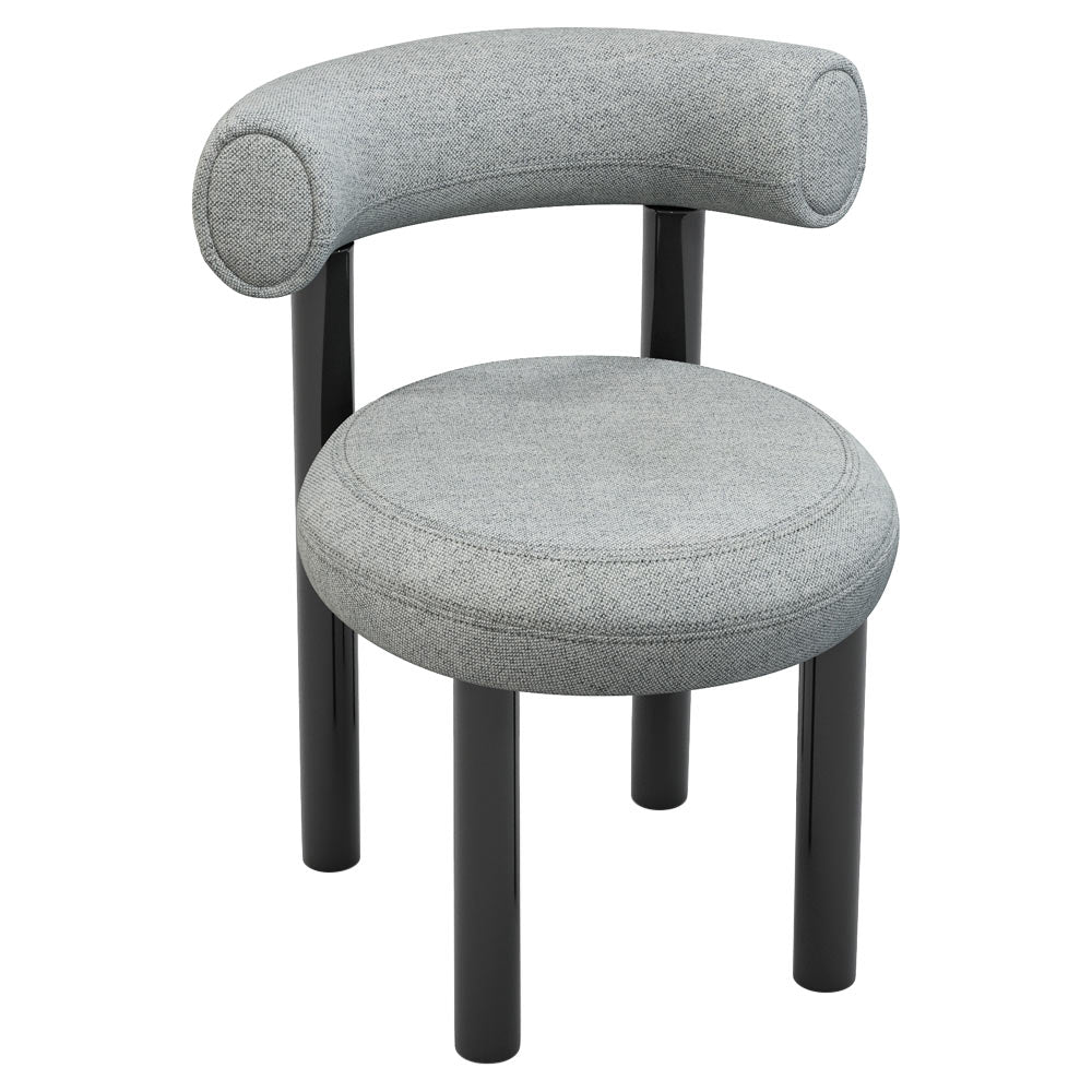 Fat Dining Chair - Hallingdal 0116, Black Steel Base