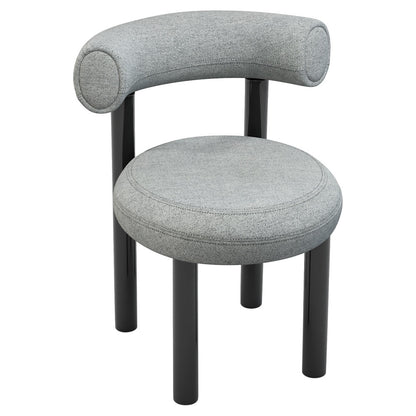 Fat Dining Chair - Hallingdal 0116, Black Steel Base