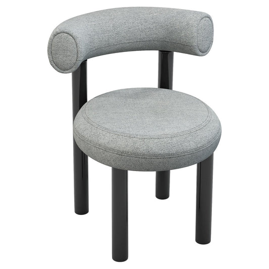 Fat Dining Chair - Hallingdal 0116, Black Steel Base