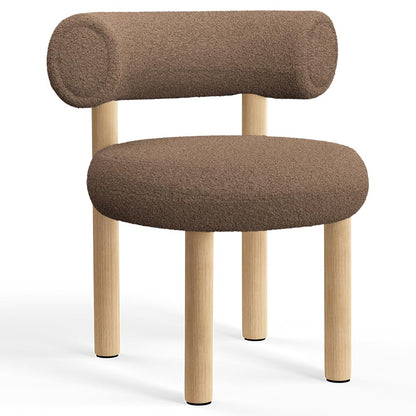 Fat Dining Chair - Natural Wood Base