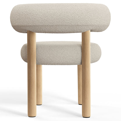 Fat Dining Chair - Natural Wood Base