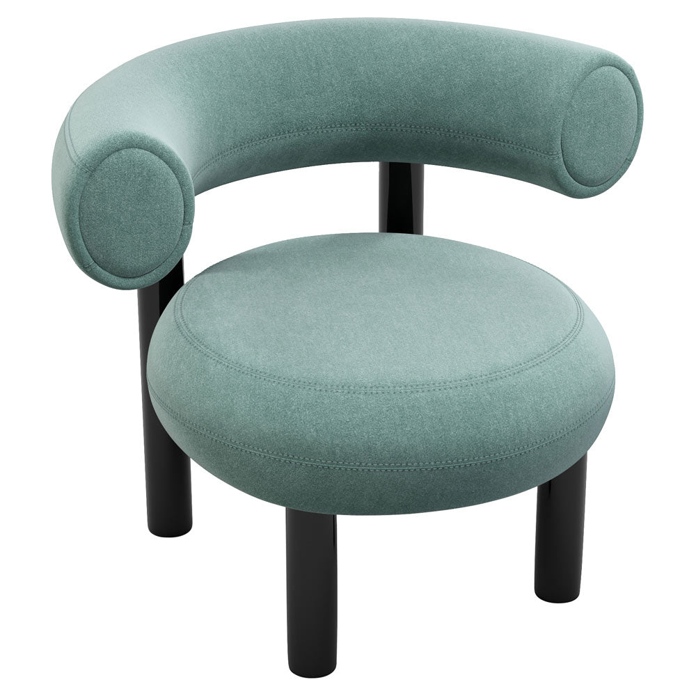 Fat Lounge Chair - Black Steel Base