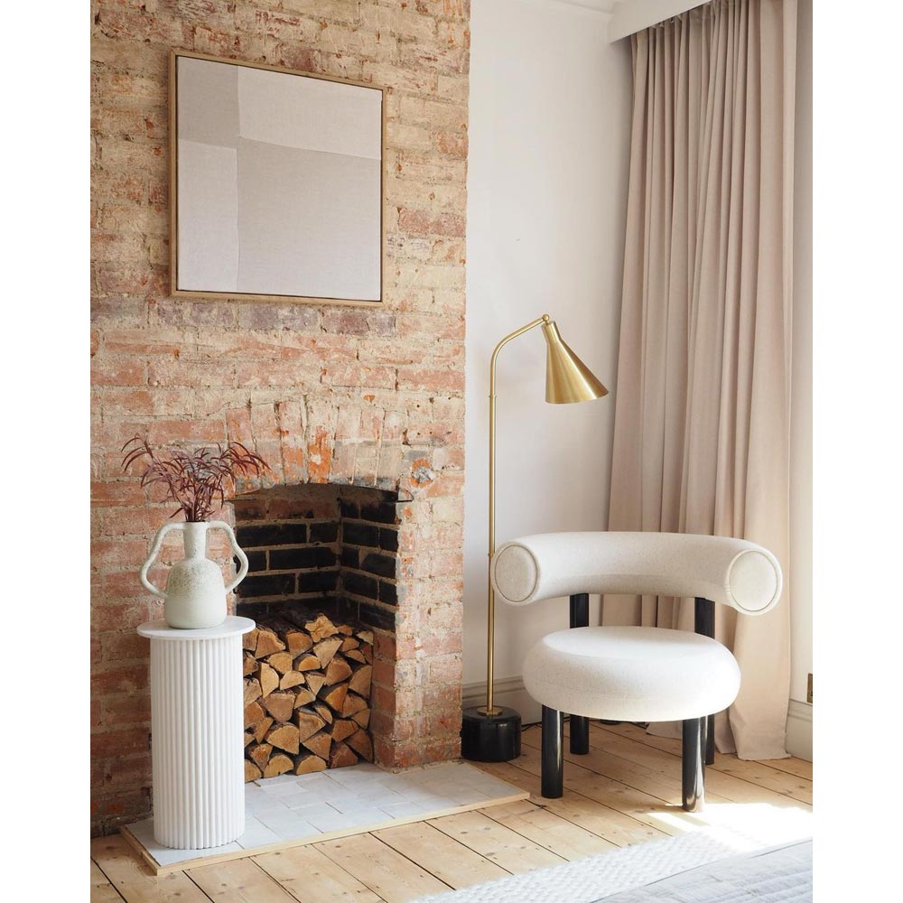 Fat Lounge Chair - Black Steel Base