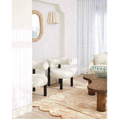 Fat Lounge Chair - Black Steel Base