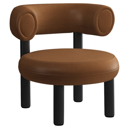 Fat Lounge Chair - Black Wood Base