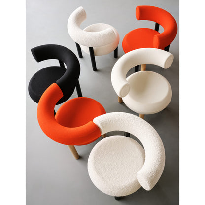 Fat Lounge Chair - Black Wood Base