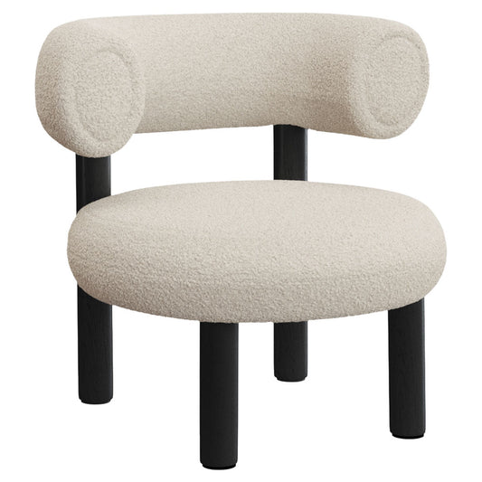 Fat Lounge Chair - Black Wood Base