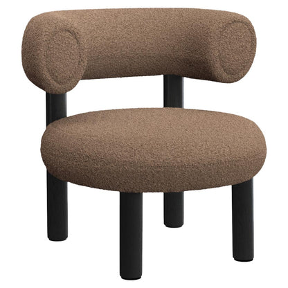 Fat Lounge Chair - Black Wood Base