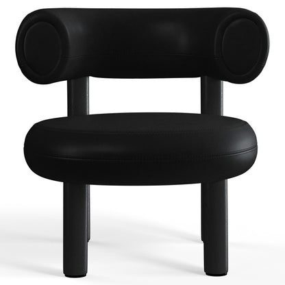 Fat Lounge Chair - Black Wood Base