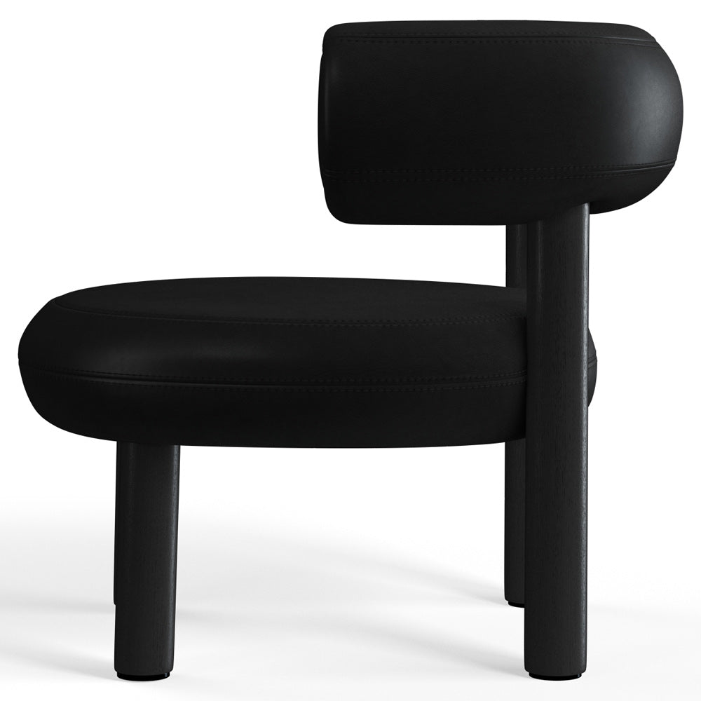 Fat Lounge Chair - Black Wood Base