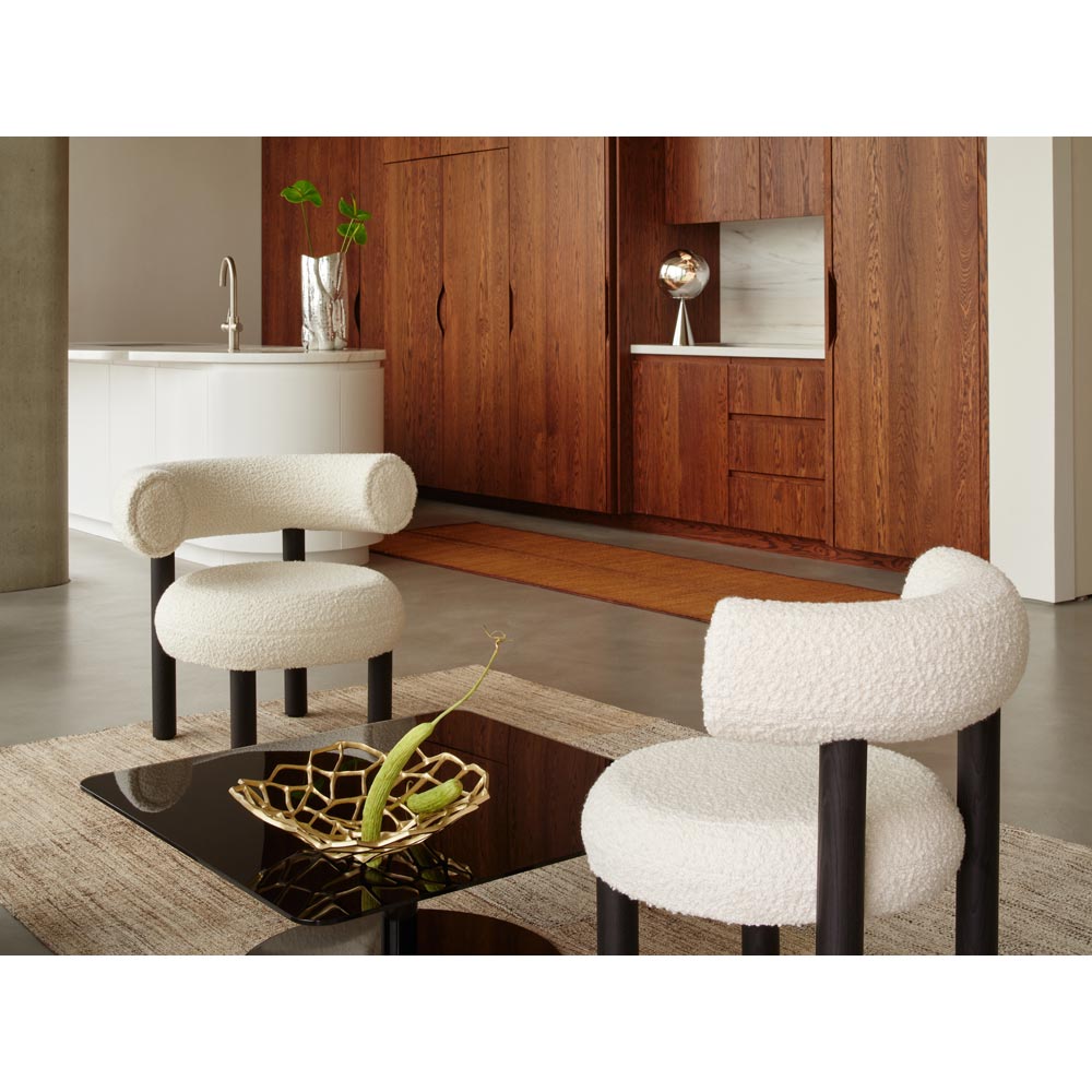 Fat Lounge Chair - Black Wood Base
