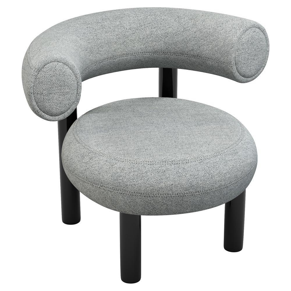 Fat Lounge Chair - Hallingdal 0116, Black Steel Base