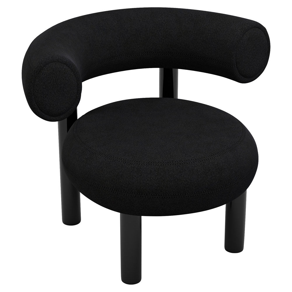 Fat Lounge Chair - Hallingdal 0190, Black Steel Base