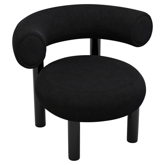 Fat Lounge Chair - Hallingdal 0190, Black Steel Base